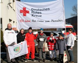 Vorderseite Flyer 150 Jahre Rotes Kreuz